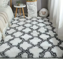 Soft Tie Dye Plush Area Rug for Bedroom & Living Room