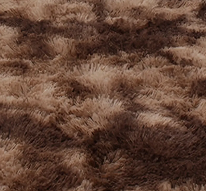 Soft Tie Dye Plush Area Rug for Bedroom & Living Room