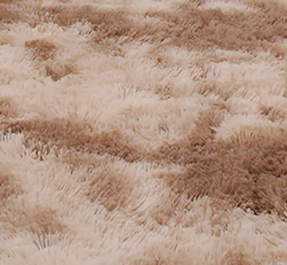 Soft Tie Dye Plush Area Rug for Bedroom & Living Room